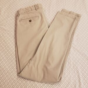 Old Navy Men's Khaki Chinos ATHLETIC BUILT IN FLEX 32X36